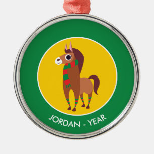 Weihnachten Zora das Pferd Ornament Aus Metall