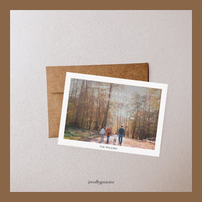 Weihnachten zu einem Foto Mitteilungskarte (Von Creator hochgeladen)