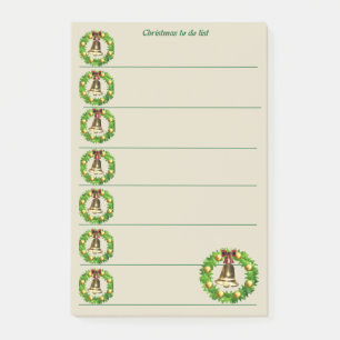 Weihnachten zu tun Liste Post-It-Notes Post-it Klebezettel