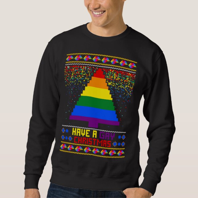 Weihnachten zu Weihnachten zu Weihnachten schlecht Sweatshirt (Vorderseite)