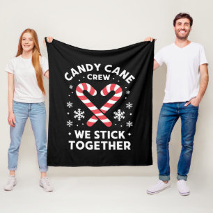 Weihnachten Zuckerrohr-Herz Wir Kleben Zusammen Fleecedecke
