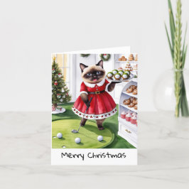 Weihnachten zum Thema Golf für Cat Lover Golfer