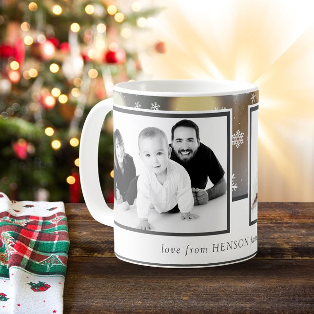 Weihnachten - Zwei Fotos Familienurlaub Kaffeetasse (Von Creator hochgeladen)
