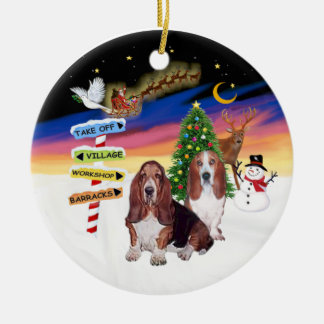Weihnachten - Zwei Schläge Keramikornament