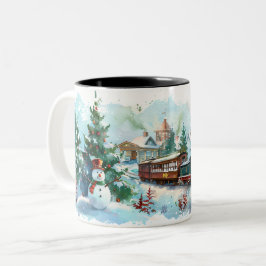 Weihnachten Zweifarbige Tasse