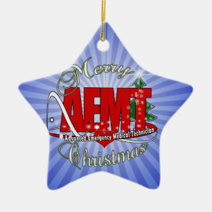 WEIHNACHTENAEMT vorgerückter Notmedizinische Keramikornament