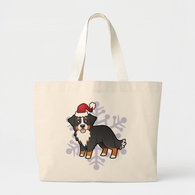 WeihnachtenBernese Gebirgshund Jumbo Stoffbeutel (Vorne)