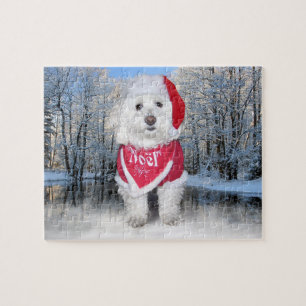 WeihnachtenBichon Frise Hund Puzzle