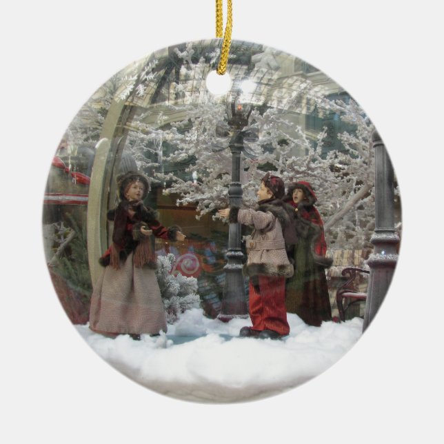 WeihnachtenCarollers Verzierung Keramikornament (Vorne)