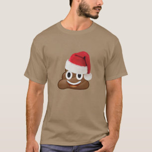 Weihnachtenemoji Dump-Toilette lustiger T-Shirt