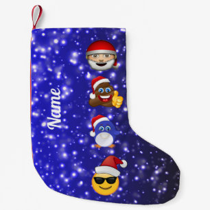 WeihnachtenEmoji festliche Strümpfe Kleiner Weihnachtsstrumpf