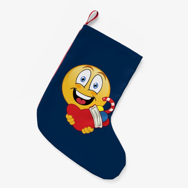 WeihnachtenEmoji Strumpf Kleiner Weihnachtsstrumpf (Vorderansicht (hängend))