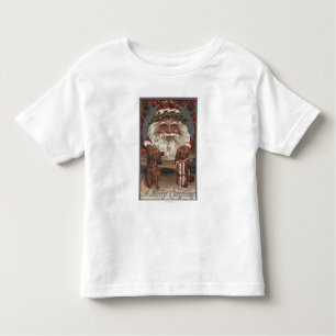 WeihnachtenGreetingBig Sankt Kopf Kleinkind T-shirt