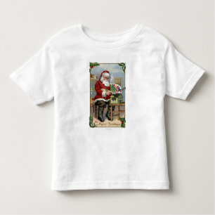 WeihnachtenGreetingSanta Malerei Kleinkind T-shirt