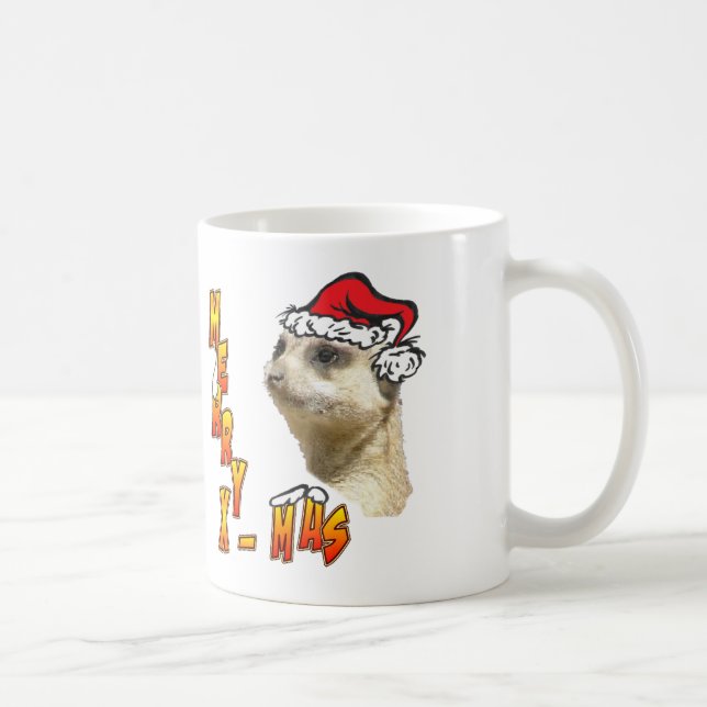 WeihnachtenMeerkat Kaffee-Tasse Tasse (Rechts)