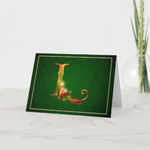 WeihnachtenNotecard glühende beleuchtete Kerzen Feiertagskarte