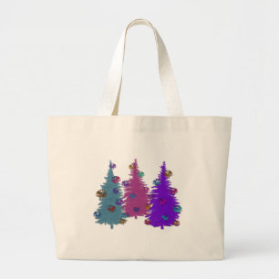 WeihnachtenPinecones Leinwand-Tasche Jumbo Stoffbeutel