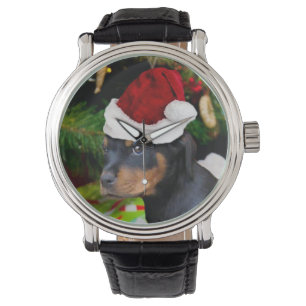 WeihnachtenRottweiler Welpe Armbanduhr