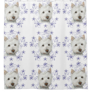 WeihnachtenWestie Hundekunst-Duschvorhang Duschvorhang
