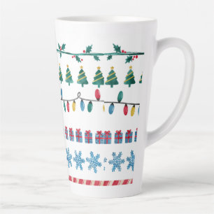 weihnachtlich gestalteter Latte-Mug Milchtasse