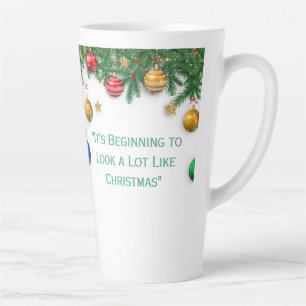 weihnachtlich gestalteter Latte-Mug  Milchtasse