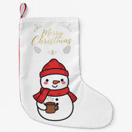 weihnachtlich gestalteter Strumpf Kleiner Weihnachtsstrumpf