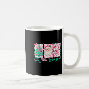 Weihnachtlich ist die Jahreszeit Santa Schneemann  Kaffeetasse