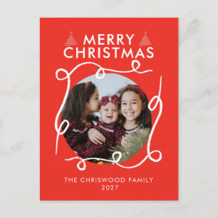 Weihnachtlich Weiße Kritzelkreis Foto Weihnachten