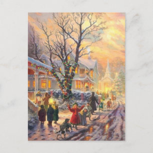 Weihnachtliche Altstadt Feiertagspostkarte