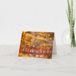 Weihnachtliche Dankeschön für Deine Lieben! Karte