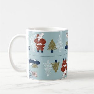 Weihnachtliche Dekorelemente Nahtloser Vintage-Sti Kaffeetasse