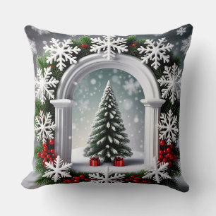 Weihnachtliche Fensterdekoration Kissen