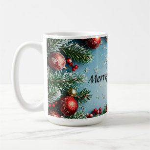 Weihnachtliche Festtagsanordnung Kaffeetasse