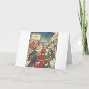 Weihnachtliche freundliche Grüße Feiertagskarte