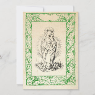 Weihnachtliche Geburt Mariä und Jesus Heilige Umra Feiertagskarte