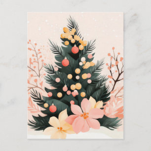 Weihnachtliche Grüße auf einer Postkarte
