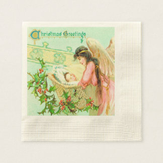 Weihnachtliche Grüße aus alter Zeit Serviette