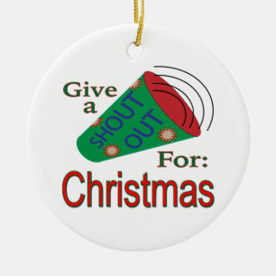 Weihnachtliche Grüße Keramik Ornament