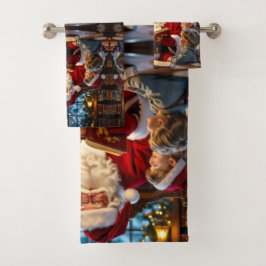 „Weihnachtliche Harmonie“ Badhandtuch Set