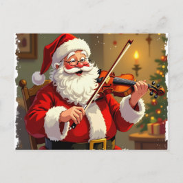 Weihnachtliche Harmonie Feiertagspostkarte