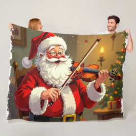 Weihnachtliche Harmonie Fleecedecke