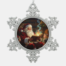 „Weihnachtliche Harmonie“ Schneeflocken Zinn-Ornament