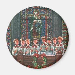 Weihnachtliche Kinder singen im Kirchenchor Magnet