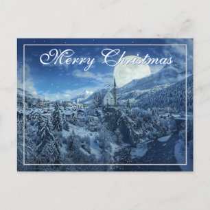 Weihnachtliche Kirchenszene Weihnachtskarten Postkarte