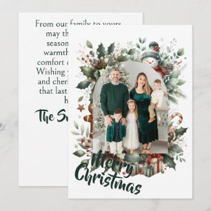 Weihnachtliche Laune: Eine persönliche Weihnachtsg Feiertagskarte
