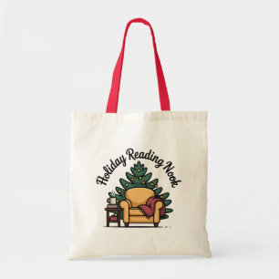 Weihnachtliche Lesechecke-Bibliotheks-Tasche Tragetasche