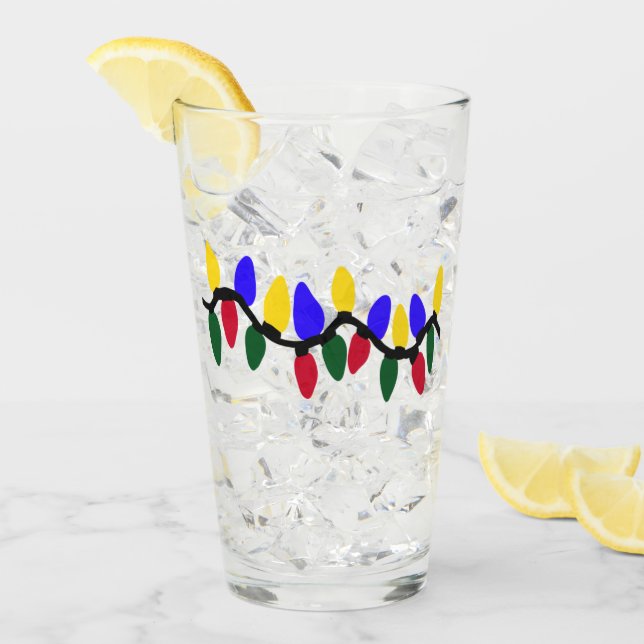 Weihnachtliche Lichterkette Glas (Vorderseite Ice)