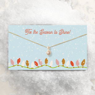 weihnachtliche Necklace Pendant Logo-Display-Karte