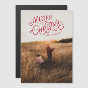 Weihnachtliche Nostalgie Frohe Weihnachten Foto Ma Magneteinladung