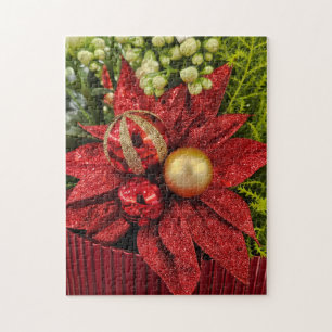 Weihnachtliche Pflanzen-Rätsel Puzzle